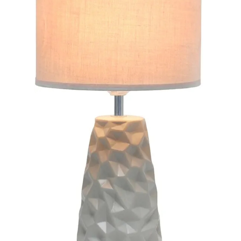 Gray Sculpture Table Lamp